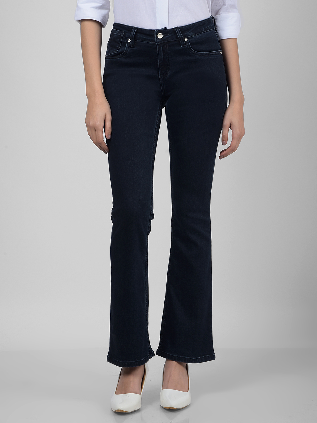 Numero Uno Women Solid Dark Blue Jeans